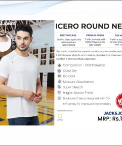 Jack and Jones Icero Round Neck Tshirt - White
