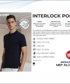 Jack and Jones Interlock Polo Tshirt - Blue