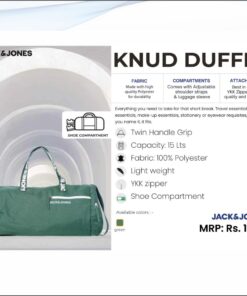 Jack and Jones Knud Duffle Bag - Green