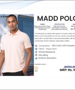 Jack and Jones Madd Polo Tshirt - Pink