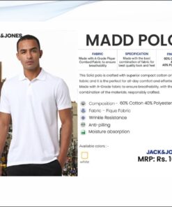 Jack and Jones Madd Polo Tshirt - White