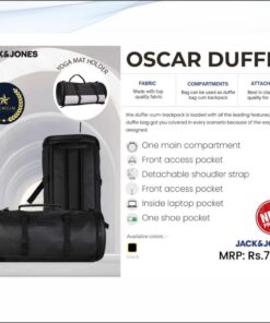 Jack and Jones Oscar Duffle Bag - Black