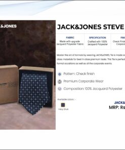Jack and Jones Steve Tie- Navy Blue