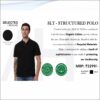 Selected Homme SLT- Structured Polo Tshirt - Black