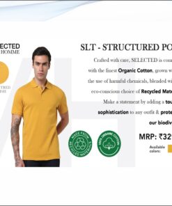 Selected Homme SLT- Structured Polo Tshirt - Primrose Yellow