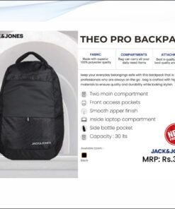 Jack and Jones Theo Pro Backpack - Black