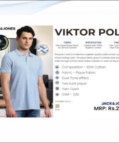 Jack and Jones Viktor Polo Tshirt - Blue