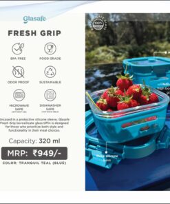 Glasafe Fresh Grip Tranquil Teal Blue - 320 ml