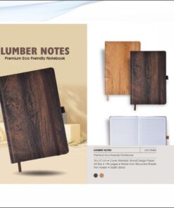 Eco Hard Bound Notebooks - Wood Design Cover And Recycled pages