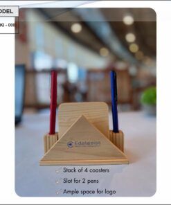 Coaster - 4 Pcs Set And 2 Pens Holder