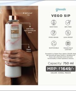 Glasafe Vego Sip Coral Peach  - 750 ml