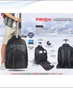 Swiss Military Laptop Backpack Cum Trolley (Prism)
