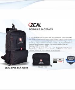 Swiss Military Zeal Foldable Backpack