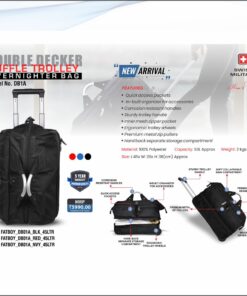Swiss Military Fatboy Duffle Double Decker Trolley Bag