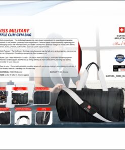 Swiss Military Marvel Duffle Cum Gym Bag