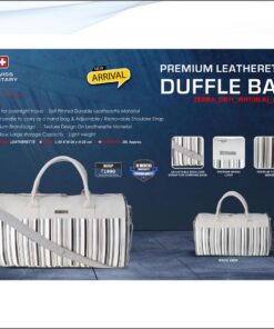 Swiss Military Zebra Leatherette Duffle Bag