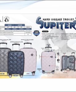 Swiss Military Jupiter - 55, 65, 75 cms - Hard Top Trolley Bag - 3 Pcs Set