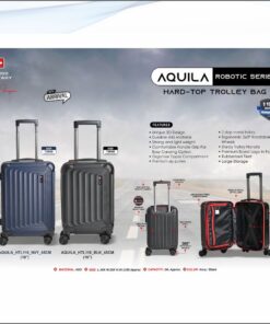 Swiss Military Aquila - 45 cms (16 inches appx) Hard Top Trolley Bag - Black