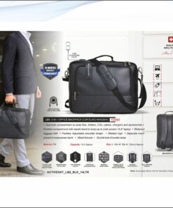Swiss Military Activenxt Laptop Sling Bag Cum Laptop Backpack