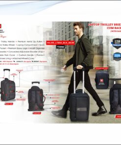 Swiss Military Valise Laptop Trolley Briefcase Cum Backpack