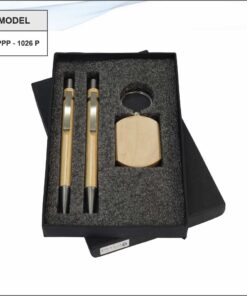 Wooden Gift Set With Plastic Pen