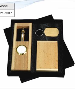 Wooden Gift Set With Plastic Pen