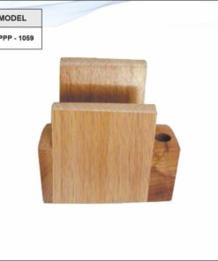Wooden Mobile Stand With Pen Stand