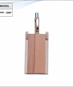 Wooden Pen Stand And Plastic Pen