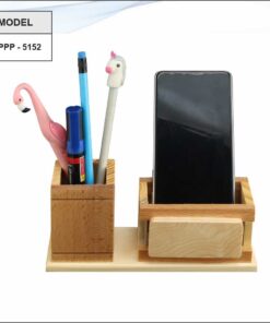 Wooden Pen Stand And Mobile Stand