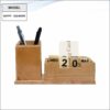 Wooden Pen Stand, VC Holder And Calendar