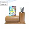 Wooden Mobile Stand With VC Holder And Pen Stand