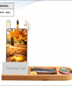 Wooden Stationery Organiser, Pen Stand, Mobile Stand And VC Holder