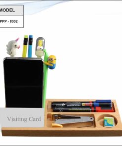 Wooden Stationery Organiser, Pen Stand, Mobile Stand And VC Holder