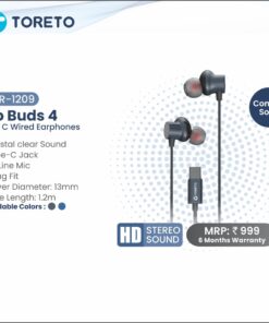 Toreto Pro Buds 4 Wired Earphone