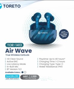 Toreto Air Wave TWS Earbuds