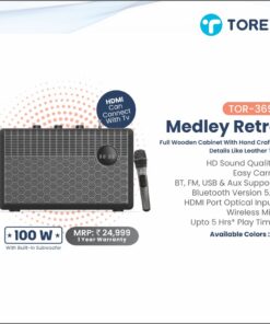 Toreto medley Retro Party Speaker