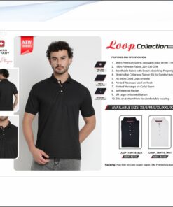 Swiss Military Sports Jacquard Collar Dry-Fit Tshirt