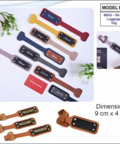 Vegan Leather Luggage Tag