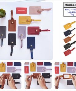 Vegan Leather Luggage Tag