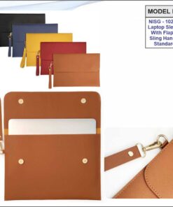 Vegan Leather Laptop Sleeve Cum Flap