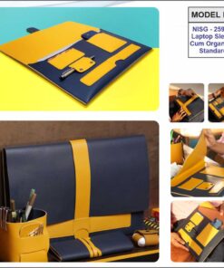 Vegan Leather Laptop Sleeve Cum Organizer
