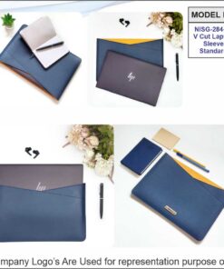 Vegan Leather V-Cut Laptop Sleeve