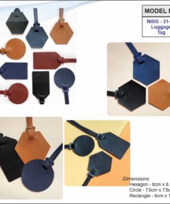 Vegan Leather Luggage Tag