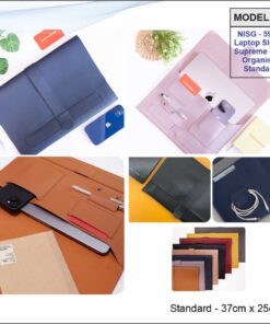Vegan Leather Laptop Sleeve Cum Organizer