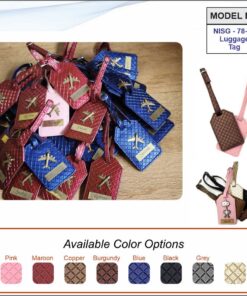 Vegan Leather Luggage Tag