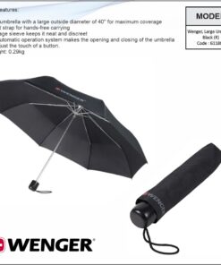 Wenger, Large Umbrella, Black