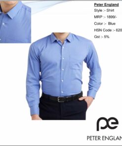 Peter England Blue Formal Shirt