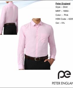 Peter England Pink Formal Shirt