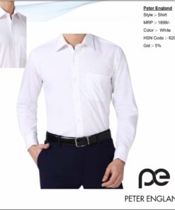 Peter England White Formal Shirt