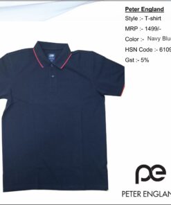 Peter England Navy Blue Tshirt